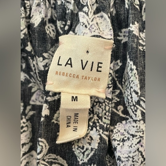 La Vie Rebecca Taylor Provencal Top Size Medium - Picture 8 of 9